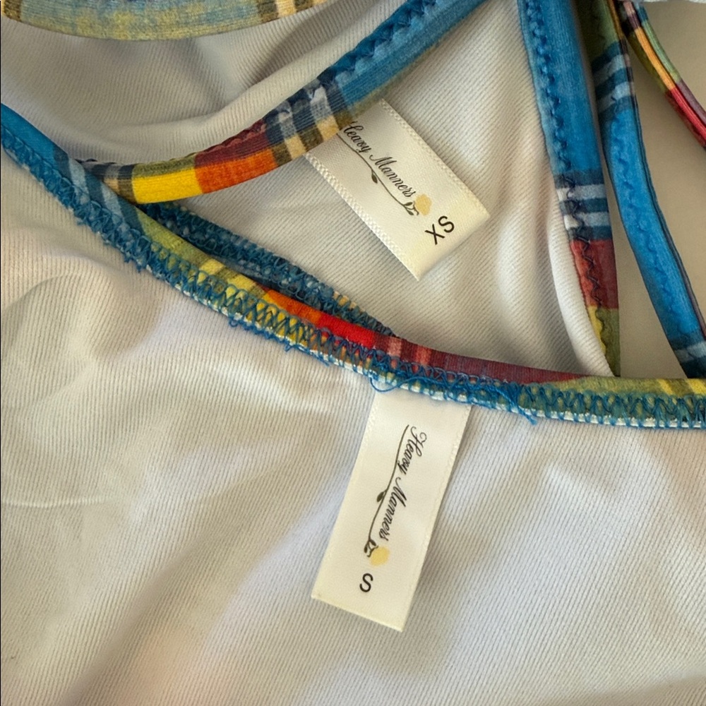 Heavy Manners ‘Toulouse’ madras bikini set in size XS/Small - Picture 6 of 11
